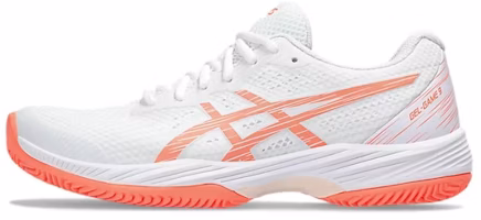 (Women) ASICS Gel-Game 9 Clay OC 'White Sun Coral' 1042A217-104 (Women) ASICS Gel-Game 9 Clay OC 'White Sun Coral' 1042A217-104
