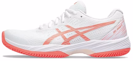 (Women) ASICS Gel-Game 9 Clay OC 'White Sun Coral' 1042A217-104 (Women) ASICS Gel-Game 9 Clay OC 'White Sun Coral' 1042A217-104