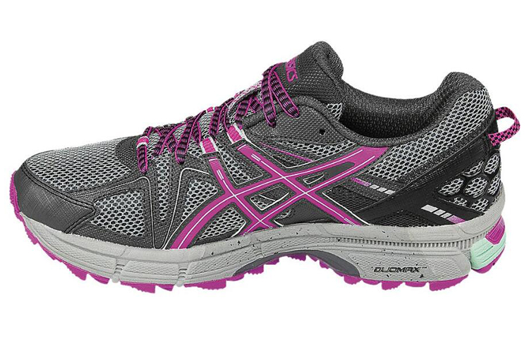 (Women) ASICS Gel-Kahana 8 Sneakers Grey/Black/Purple T6L5N-9520