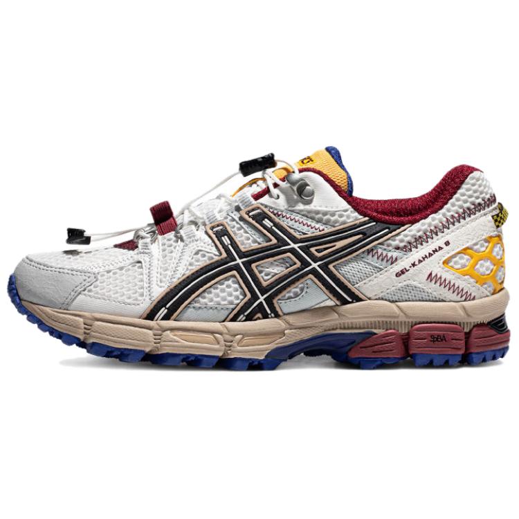 (Women) ASICS Gel-Kahana 8 Trail Running Shoes White/Black/Yellow Comfort & Support 1012B634-100
