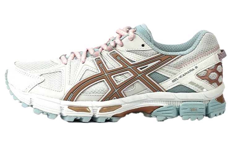 (Women) ASICS Gel-kahana 8 White/Blue/Golden 1012A993-100