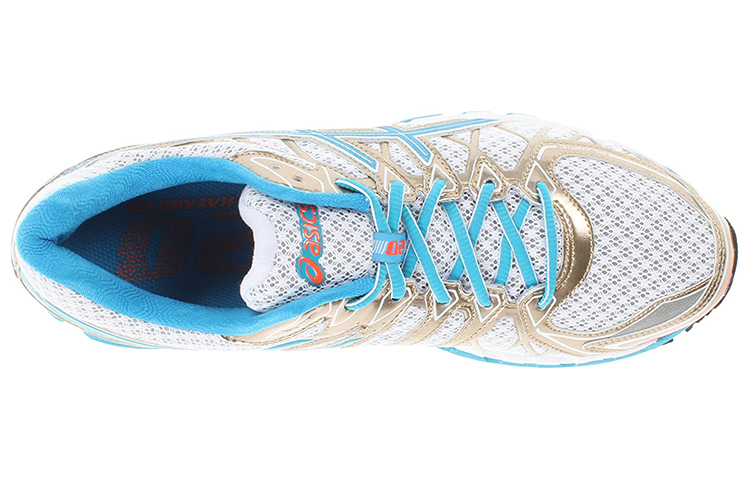 Shop (W) ASICS Gel-Kayano 20 ''Wit Blauw Goud'' T3N7N-0161