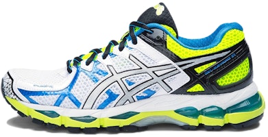 (Women) ASICS Gel-Kayano 21 'White Blue Yellow' T4H7N-0191 (Women) ASICS Gel-Kayano 21 'White Blue Yellow' T4H7N-0191