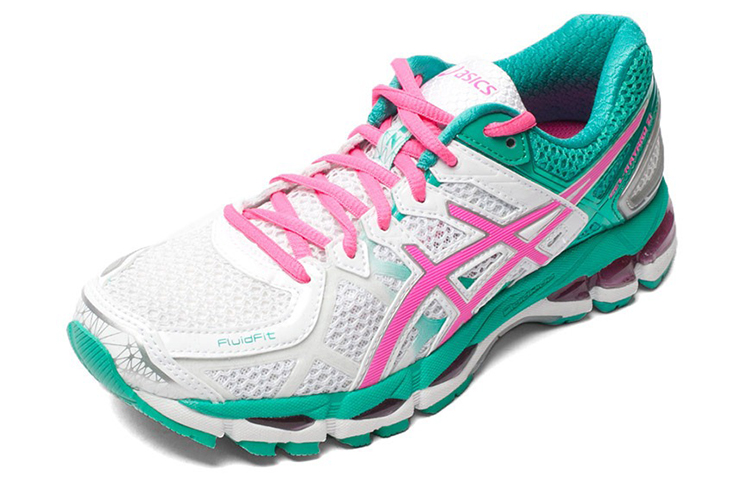 Lookbook Asics Gel-Kayano 21 輕盈耐磨防滑 低筒運動鞋 女款 白紅綠