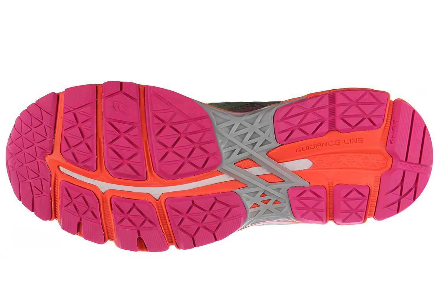 Shop Asics Gel-Kayano 22 透氣輕便 低筒運動鞋 女款 灰橙色