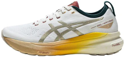 (Women) Asics Gel-Kayano 31 Chengdu White Gold Running Shoes - Comfortable & Stylish 1012B875-100 (Women) Asics Gel-Kayano 31 Chengdu White Gold Running Shoes - Comfortable & Stylish 1012B875-100