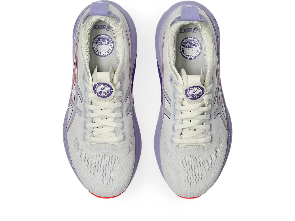 Sizing (W) ASICS GEL-KAYANO 32 "Tokyo" Kasut Lari Krim/Edo Purple 1012B915-500