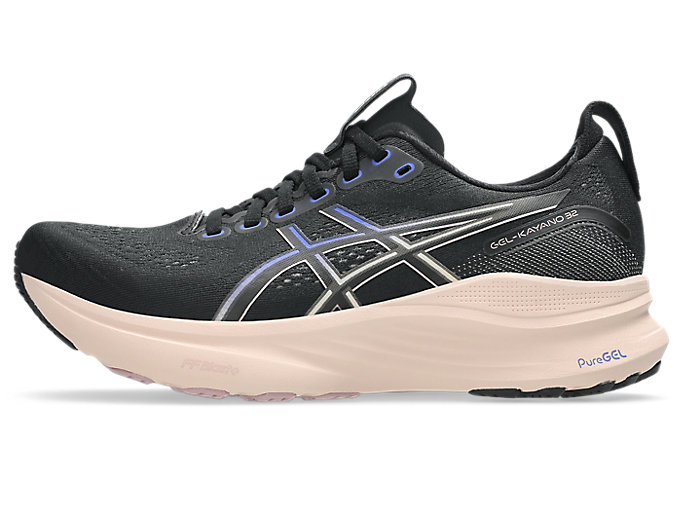 Cheap (W) ASICS GEL-KAYANO 32 Kasut Lari Hitam/Mutiara Pink 1012B838-004