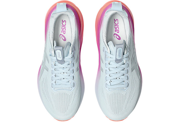Sizing (W) 亚瑟士 GEL-KAYANO 32 跑鞋 天空色/数码樱花配色 1012C045-400