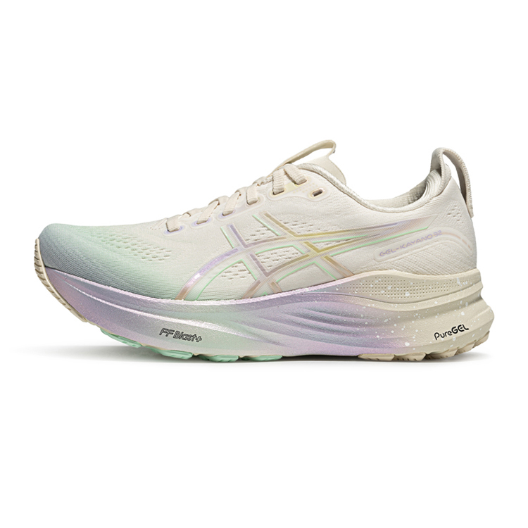 (Women) ASICS GEL-KAYANO 32 Running Shoes White Green - Arch Support & Durability 1012B950-100