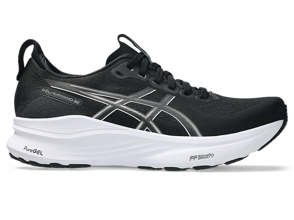 (Women) ASICS GEL-KAYANO 32 WIDE Running Shoes Black/White 1012B839-002