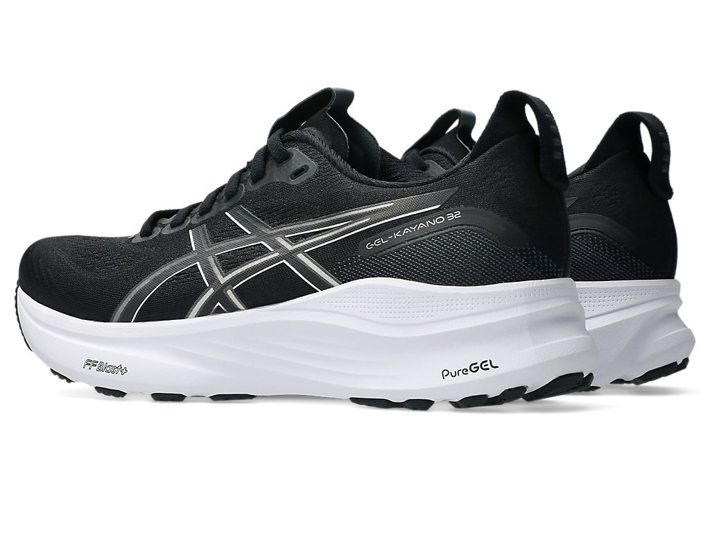 Shop (W) ASICS GEL-KAYANO 32 寬楦跑鞋 黑白 配色 1012B839-002
