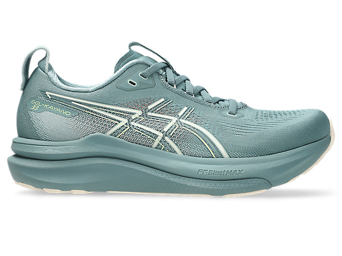 (Women) ASICS GEL-KAYANO 33 Running Shoes. Foggy Teal/Rose Dust 1012B939-402