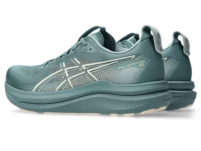 Lookbook (W) ASICS GEL-KAYANO 33 Kasut Lari. Foggy Teal/Rose Dust 1012B939-402