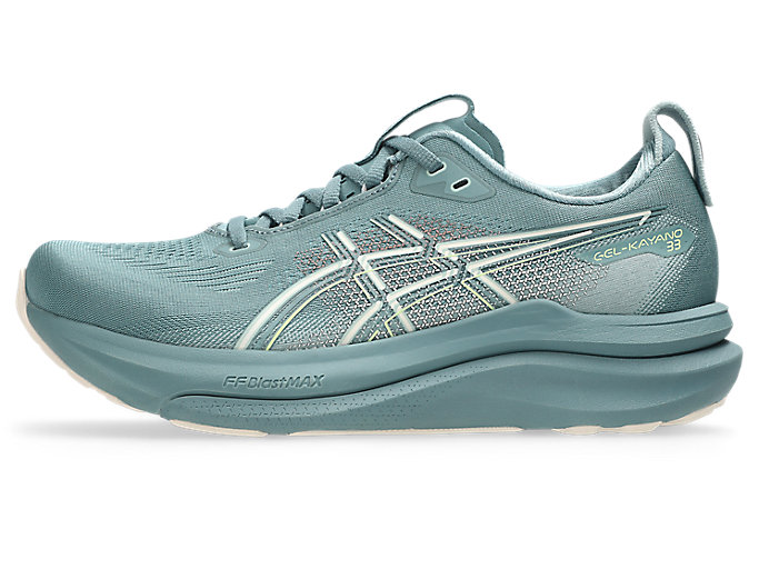 Cheap (W) ASICS GEL-KAYANO 33 Kasut Lari. Foggy Teal/Rose Dust 1012B939-402