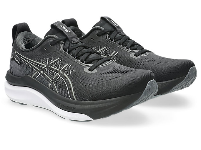 Order (W) ASICS GEL-KAYANO 33 Kasut Lari Hitam/Putih 1012B939-002