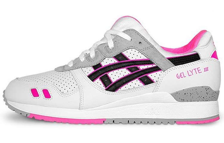 Buy Asics Gel-Lyte 3 舒適耐磨透氣 低筒運動跑步鞋 女款 白黑粉