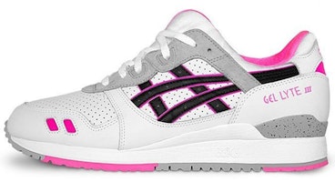 Asics Gel-Lyte 3 舒適耐磨透氣 低筒運動跑步鞋 女款 白黑粉 Buy Asics Gel-Lyte 3 舒適耐磨透氣 低筒運動跑步鞋 女款 白黑粉