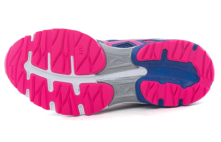 Shop Asics Gel-Nagoya 舒適透氣低筒運動鞋 女款 藍粉