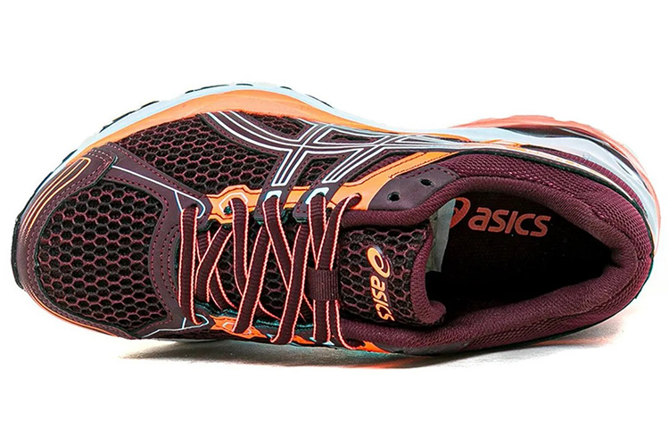 Lookbook Asics Gel-Nagoya 舒適 透氣 低筒 慢跑鞋 女款 酒紅色