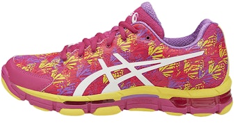 (Women) ASICS Gel-Netburner 13 'Purple Red Yellow Colorblock' R751N-1901 (Women) ASICS Gel-Netburner 13 'Purple Red Yellow Colorblock' R751N-1901
