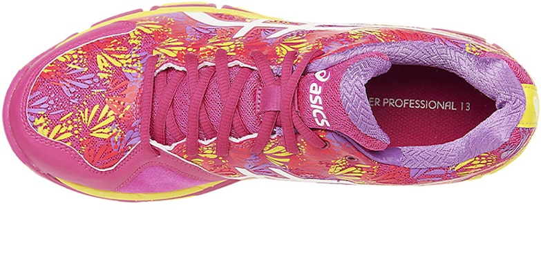 (Women) ASICS Gel-Netburner 13 'Purple Red Yellow Colorblock' R751N-1901 Lookbook (Women) ASICS Gel-Netburner 13 'Purple Red Yellow Colorblock' R751N-1901