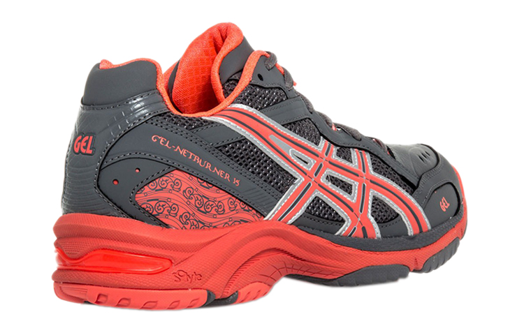 Lookbook (W) ASICS Gel-Netburner 15 'Kelabu Citrus Merah' R352Y-9343