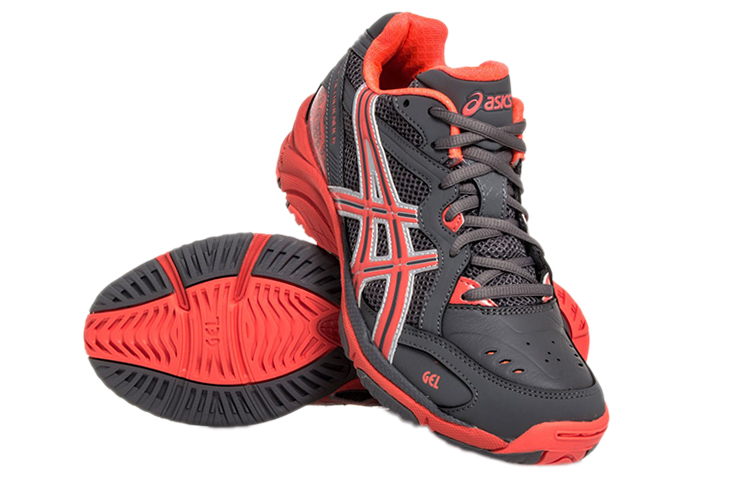 Shop (W) ASICS Gel-Netburner 15 'Kelabu Citrus Merah' R352Y-9343