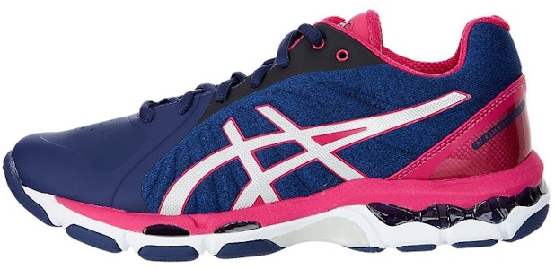 (W) 亚瑟士Gel-Netburner 19海军蓝粉篮球鞋 1072A018-406 Buy (W) 亚瑟士Gel-Netburner 19海军蓝粉篮球鞋 1072A018-406