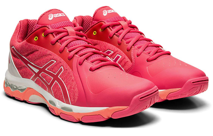 Lookbook Asics Gel-Netburner 19 耐磨防滑減震 低筒跑步鞋 女款 紅白