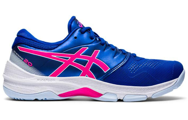 Order (W) ASICS Gel-Netburner 20 (D) Azul/'Rosa' zapatillas deportivas. 1072A039-400