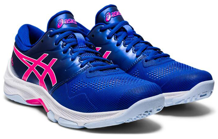 Lookbook (W) ASICS Gel-Netburner 20 (D) Azul/'Rosa' zapatillas deportivas. 1072A039-400