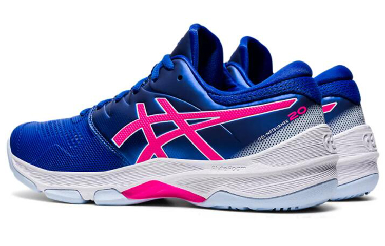 Shop (W) ASICS Gel-Netburner 20 (D) Azul/'Rosa' zapatillas deportivas. 1072A039-400
