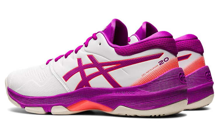 Shop (Women) ASICS Gel-Netburner 20 'White Purple' 1072A039-105
