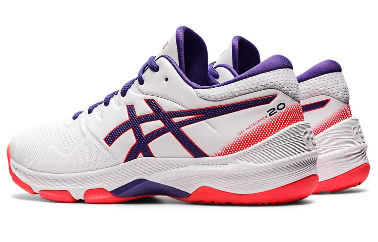 Shop (Women) ASICS Gel-Netburner 20 'White Purple' 1072A039-104