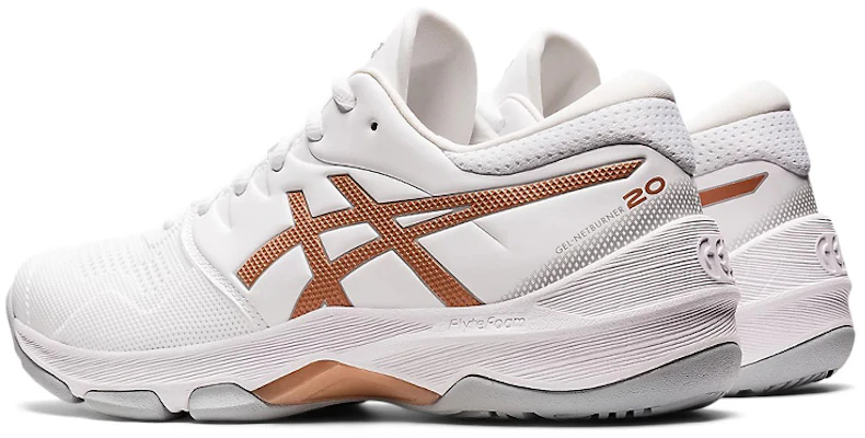 (Women) ASICS Gel-Netburner 20 'White Rose Gold' 1072A039-103 Shop (Women) ASICS Gel-Netburner 20 'White Rose Gold' 1072A039-103