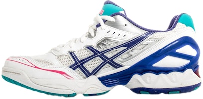 (Women) ASICS Gel-Netburner 8 'White Blue' R452Y-0174 (Women) ASICS Gel-Netburner 8 'White Blue' R452Y-0174