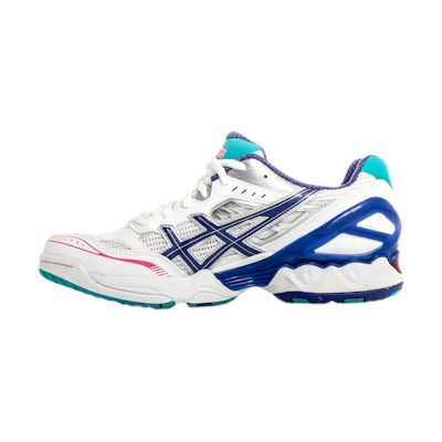 (W) ASICS Gel-Netburner 8 'White Blue'