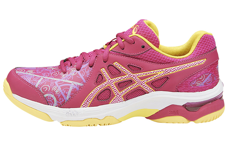 (Women) ASICS Gel-Netburner Academy 7 'Pink Yellow' R752Y-1901