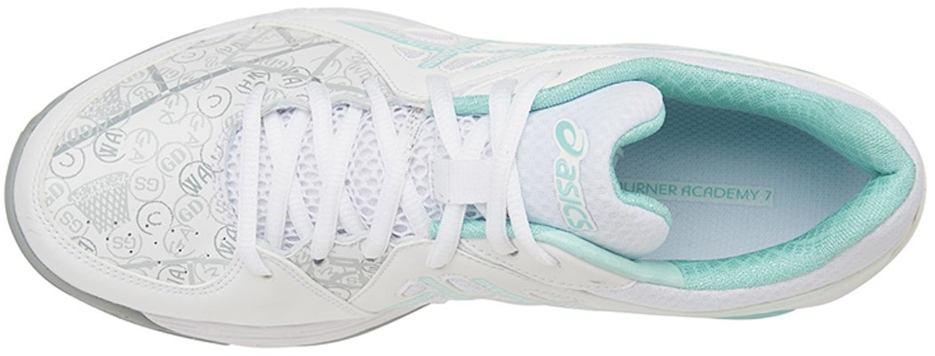 (Women) ASICS Gel-Netburner Academy 7 'White Blue' R752Y-0100 Lookbook (Women) ASICS Gel-Netburner Academy 7 'White Blue' R752Y-0100