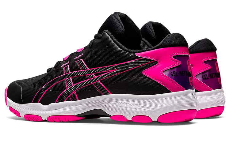 Shop (W) アシックス ゲルネットバーナー アカデミー9 黒ピンク 1072A062-004