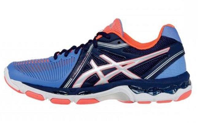 (Women) ASICS Gel-Netburner Ballistic 'Blue Orange Patchwork' B557Y-6193 Buy (Women) ASICS Gel-Netburner Ballistic 'Blue Orange Patchwork' B557Y-6193