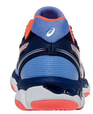 (Women) ASICS Gel-Netburner Ballistic 'Blue Orange Patchwork' B557Y-6193 Lookbook (Women) ASICS Gel-Netburner Ballistic 'Blue Orange Patchwork' B557Y-6193
