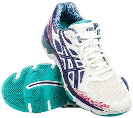 (W) ASICS Gel-Netburner Profesional 10 'Blanco Azul Marino' R451N-0175 Lookbook (W) ASICS Gel-Netburner Profesional 10 'Blanco Azul Marino' R451N-0175