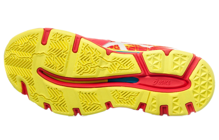 Lookbook Asics Gel-Netburner 專業版11 舒適耐磨防滑 低筒運動跑步鞋 女款 橙紅