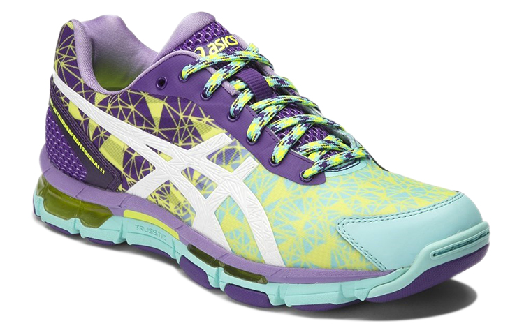 Lookbook (W) 亚瑟士Gel-Netburner Professional 11黄色紫色 R551N-5740