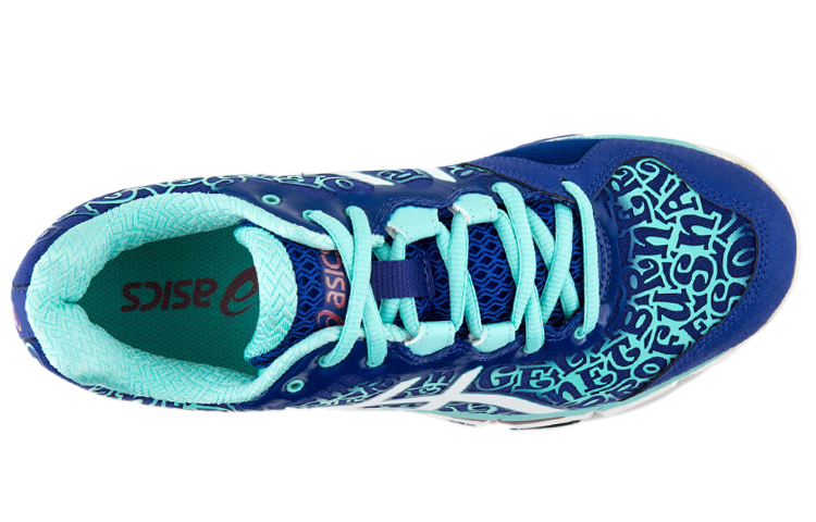 Lookbook (W) ASICS Gel-Netburner Profesional 12 'Biru Laut Putih' R650N-4501