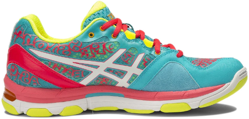 Asics Gel-Netburner Professional 12 緩震防滑 低筒運動鞋 女款 薄荷藍粉 Order Asics Gel-Netburner Professional 12 緩震防滑 低筒運動鞋 女款 薄荷藍粉