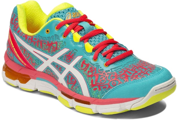 (W) ASICS Gel-Netburner Professional 12 'Mint Biru Pink' R650N-3901 Lookbook (W) ASICS Gel-Netburner Professional 12 'Mint Biru Pink' R650N-3901