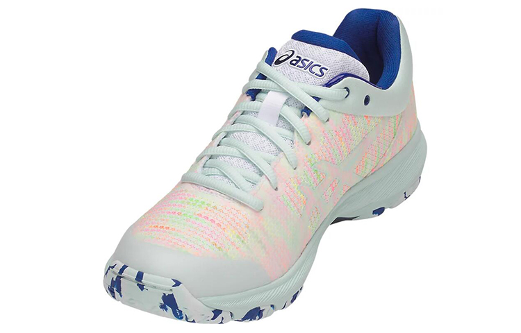 Shop (W) ASICS Gel-Netburner Professional FF Verde Menta/Blu Navy ''Blue'' R851N-100